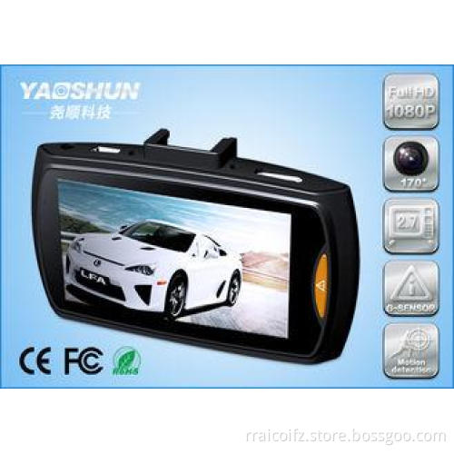 Seamless 2CH Dual Camera Car DVR Wide Angle Loop Recording